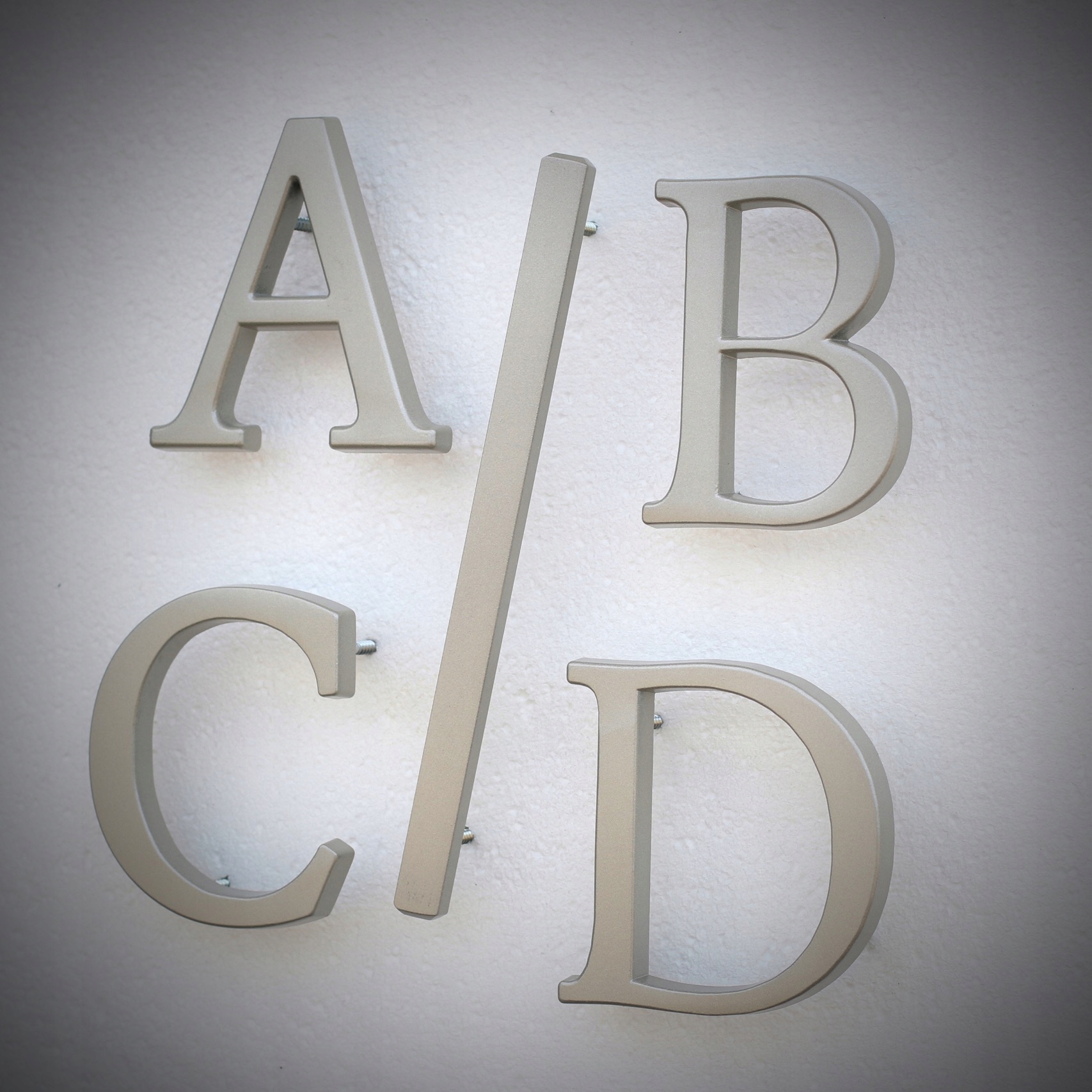 Cyfry, litery na dom, napis na budynek ALU 10,5 cm