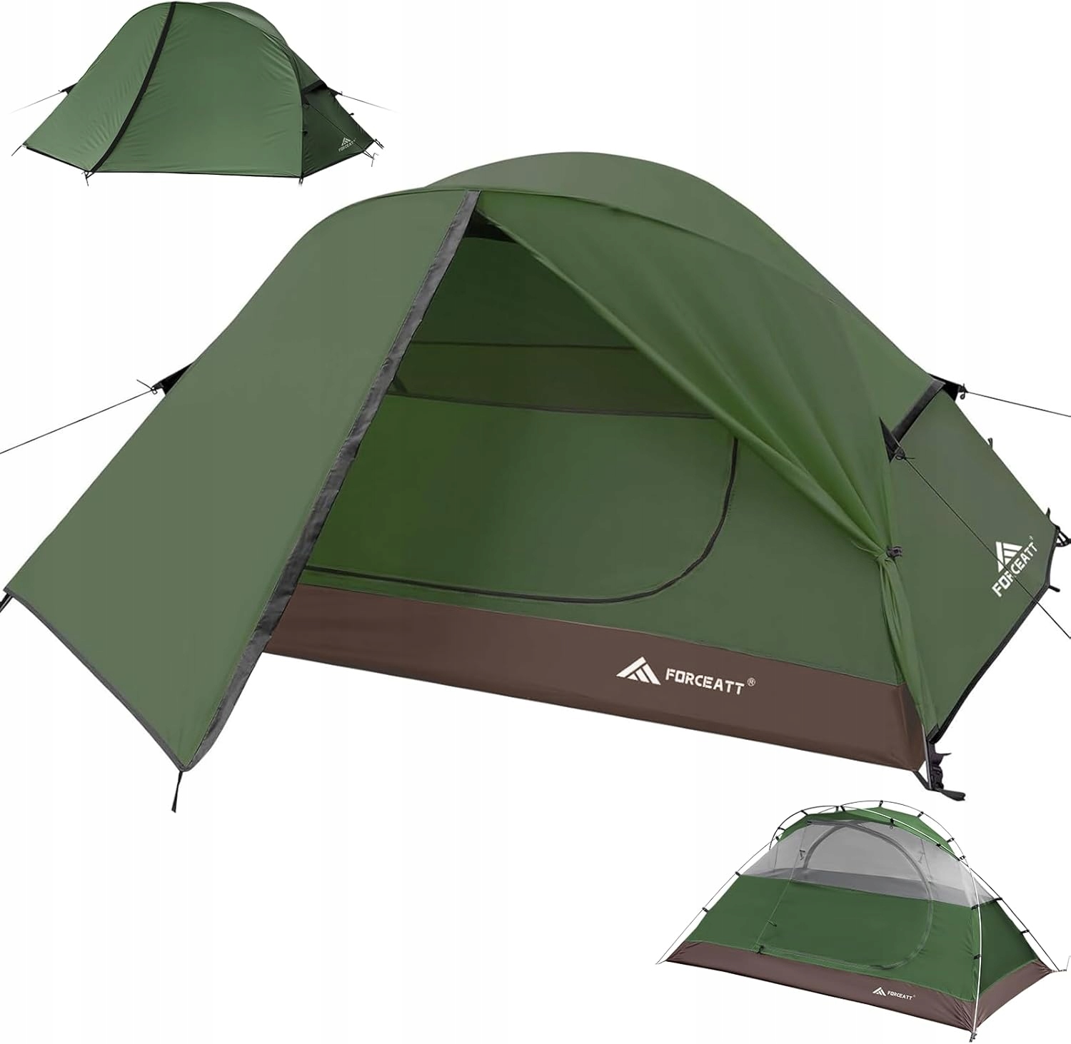 FORCEATT Namiot Dwuosobowy Na 4 Pory Roku Lekki Wodoodporny Camping — miniatura 11