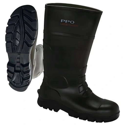 Buty gumowce Ppo 2048 S4 z poliuretanu kalosze z podnoskiem metalowym-40/41