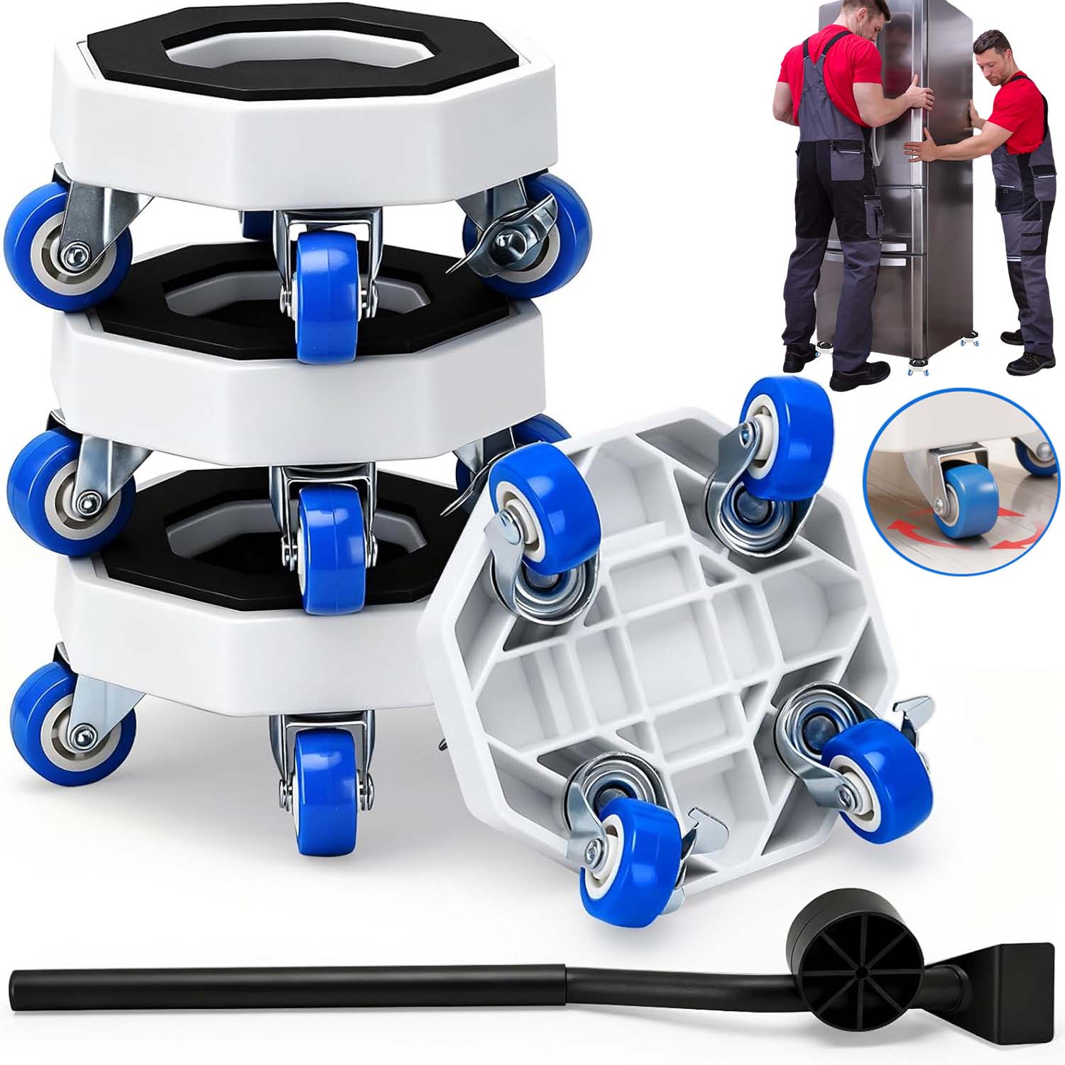 400 Kg Multifunkční Přepravní Sada Pro Posouvání S Hladkým Otáčením O 360°