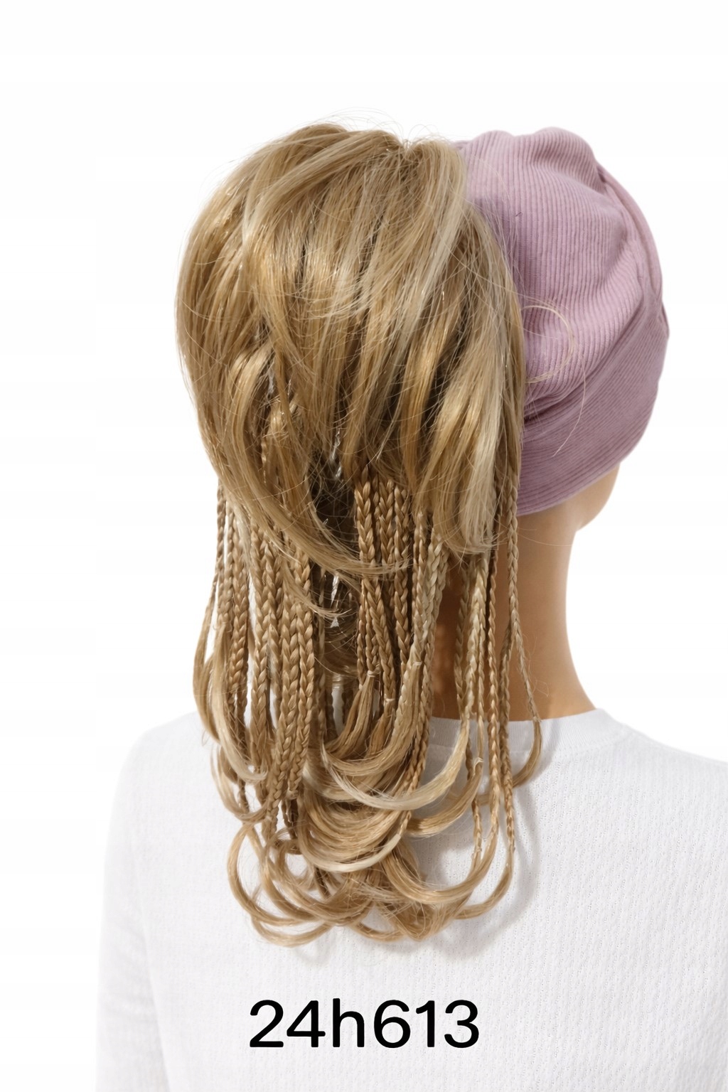 Dopinka s copánky ve zlaté blond barvě s odleskem -30 cm-Nessaja wigs