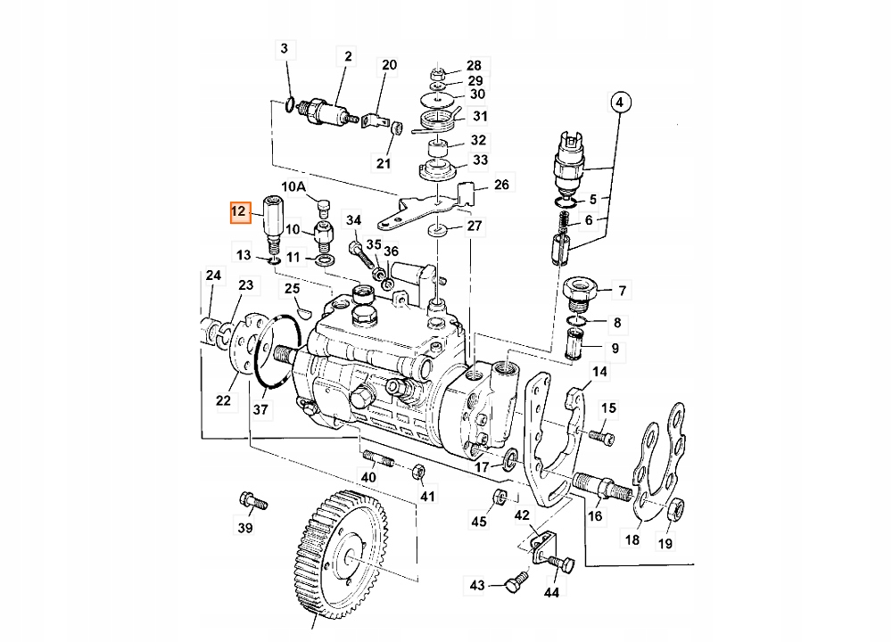 ОБРАТНЫЙ КЛАПАН ТНВД 17/110903 JCB JS180
