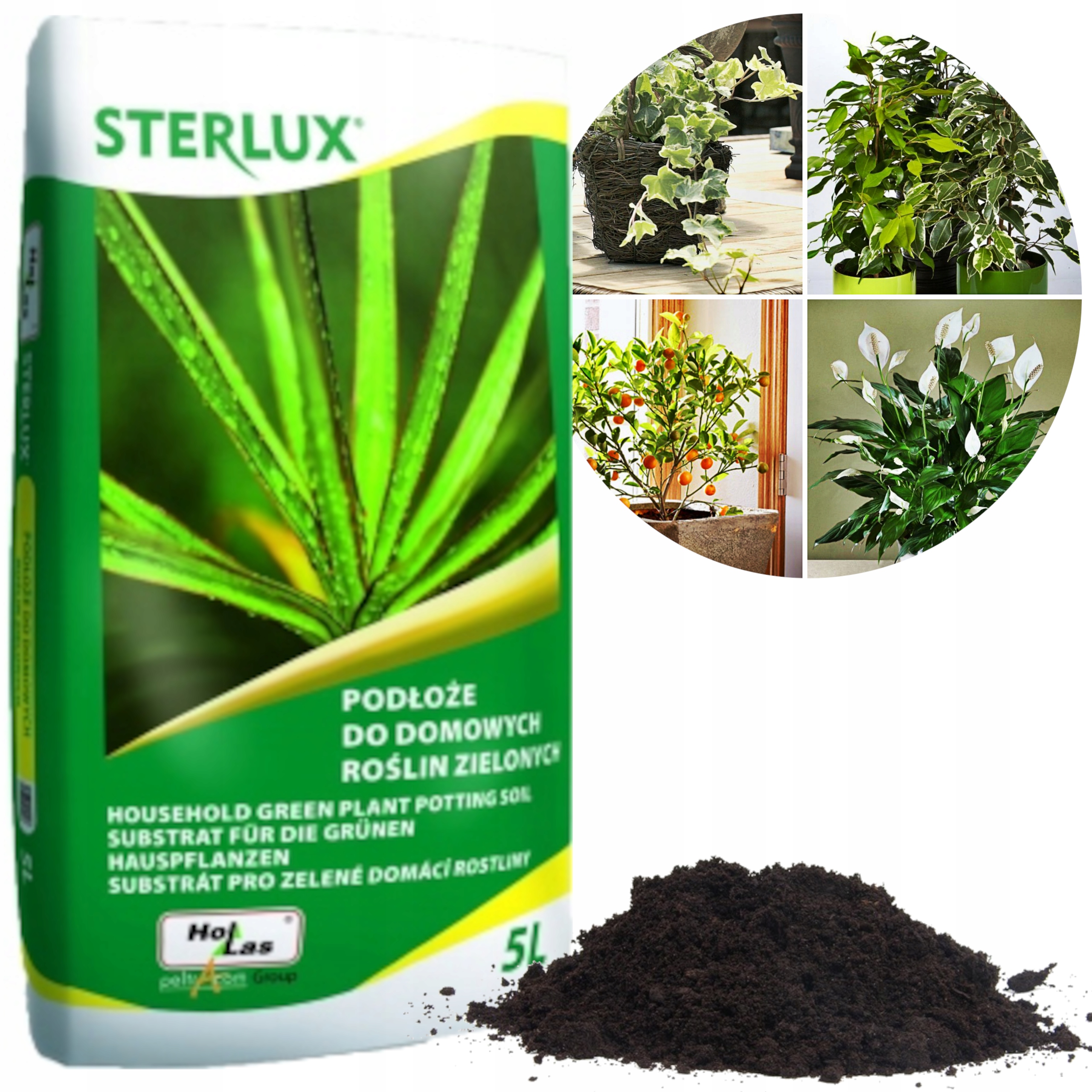 

Podłoże do Domowych Roślin Zielonych Ziemia 5l