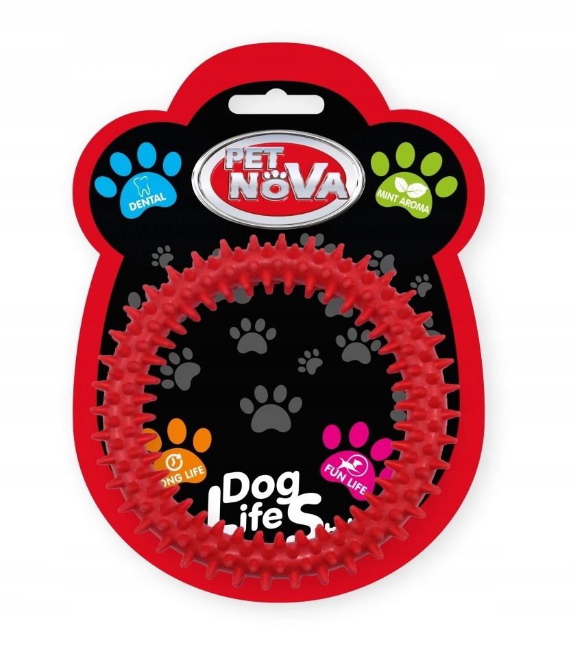 

Pet Nova zabawka dla psa Obręcz mięta czer. 12,5cm