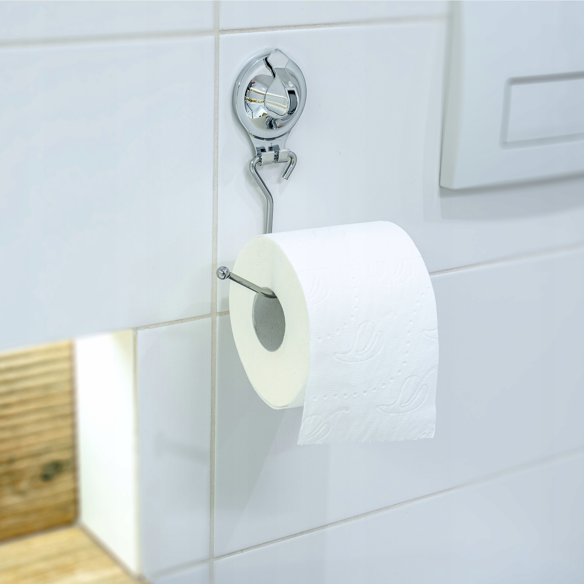 UCHWYTNA PAPIER TOALETOWY WIESZAK Z PRZYSSAWKĄ Przeznaczenie na papier