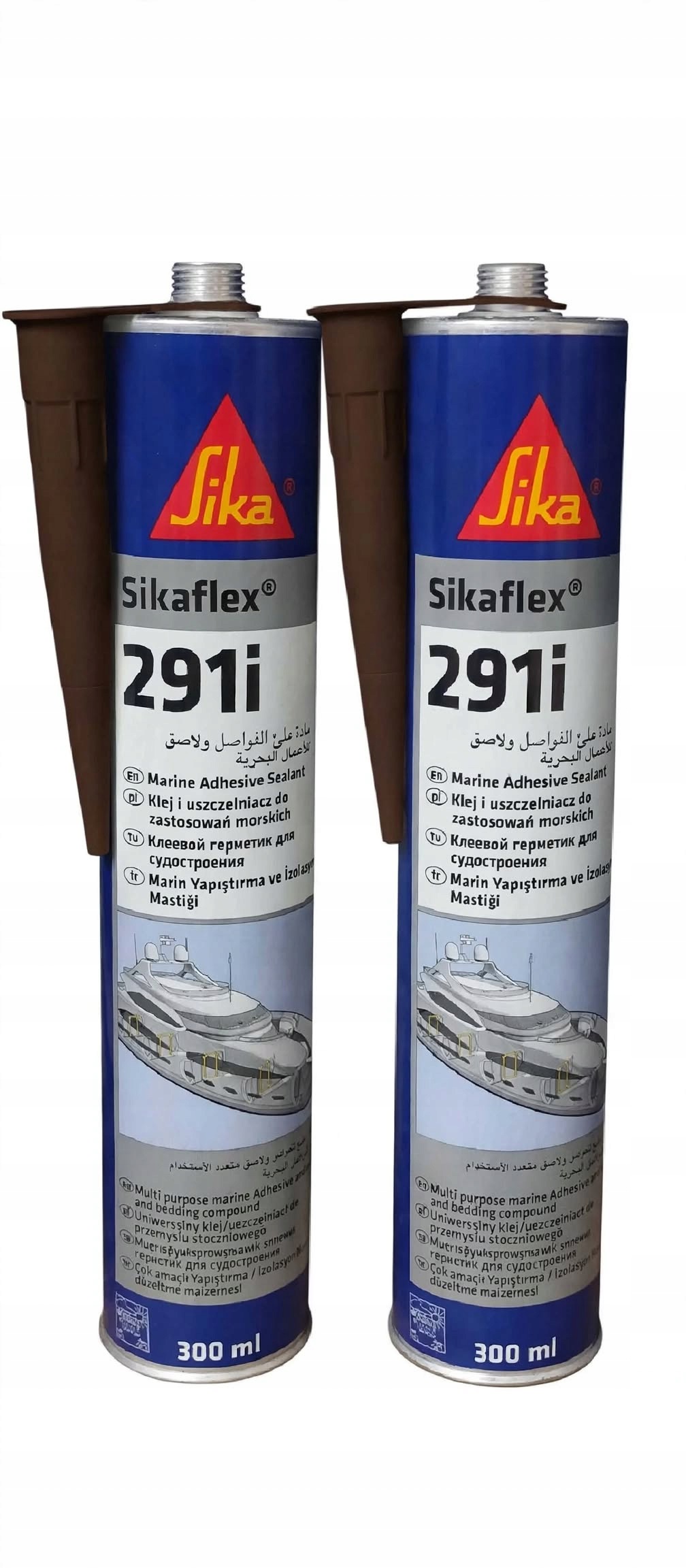 2 x Sikaflex 291i Hnědý 300ml Těsnící Lepidlo Mořské Univerzální