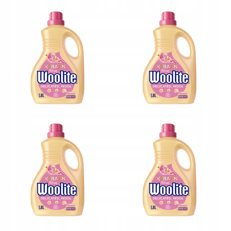 Woolite Tekutý prací prostředek Delicate Keratin 1,8 l X4