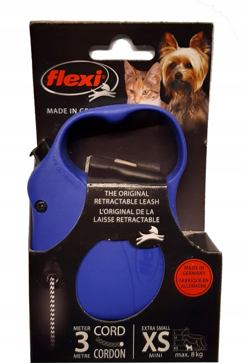 

Flexi Automatyczna Smycz Linkowa Xs 3M 8KG Blue