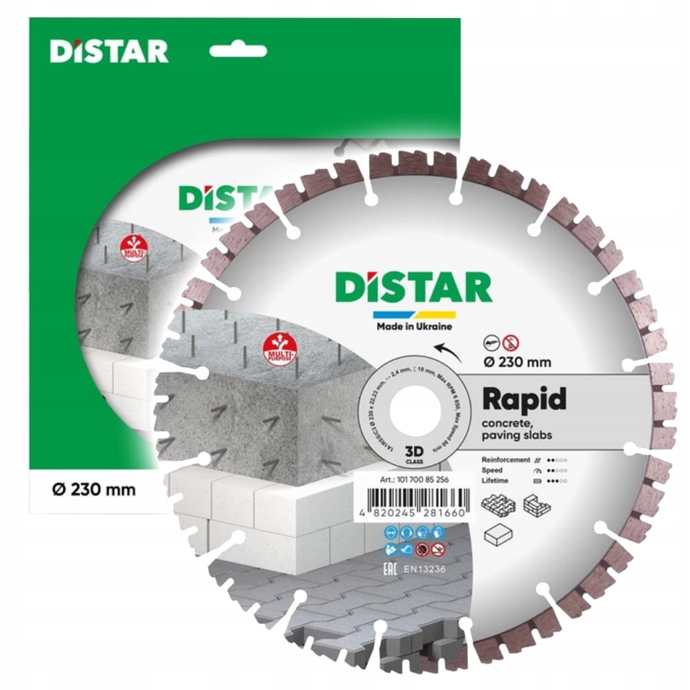Kotouč na železobeton 230x22 Distar Rapid diamantový násyp