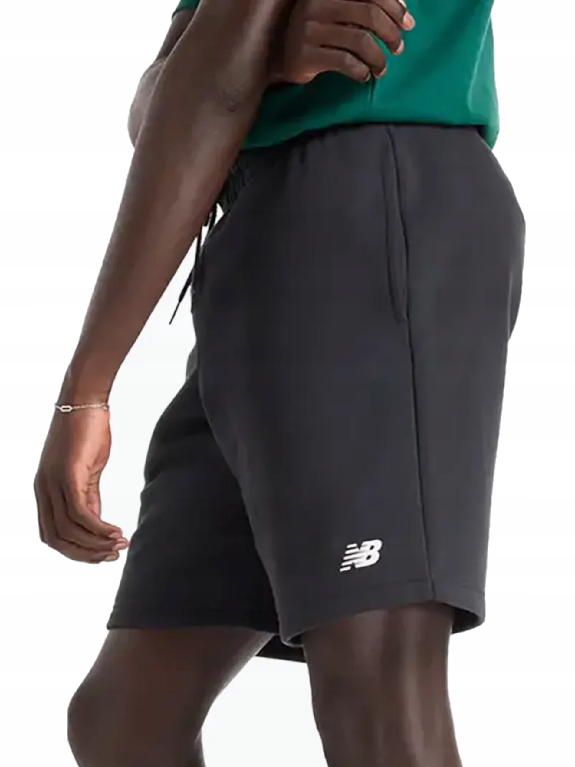 Kraťasy Šortky New Balance MS43903BK teplákové před kolena černé XL