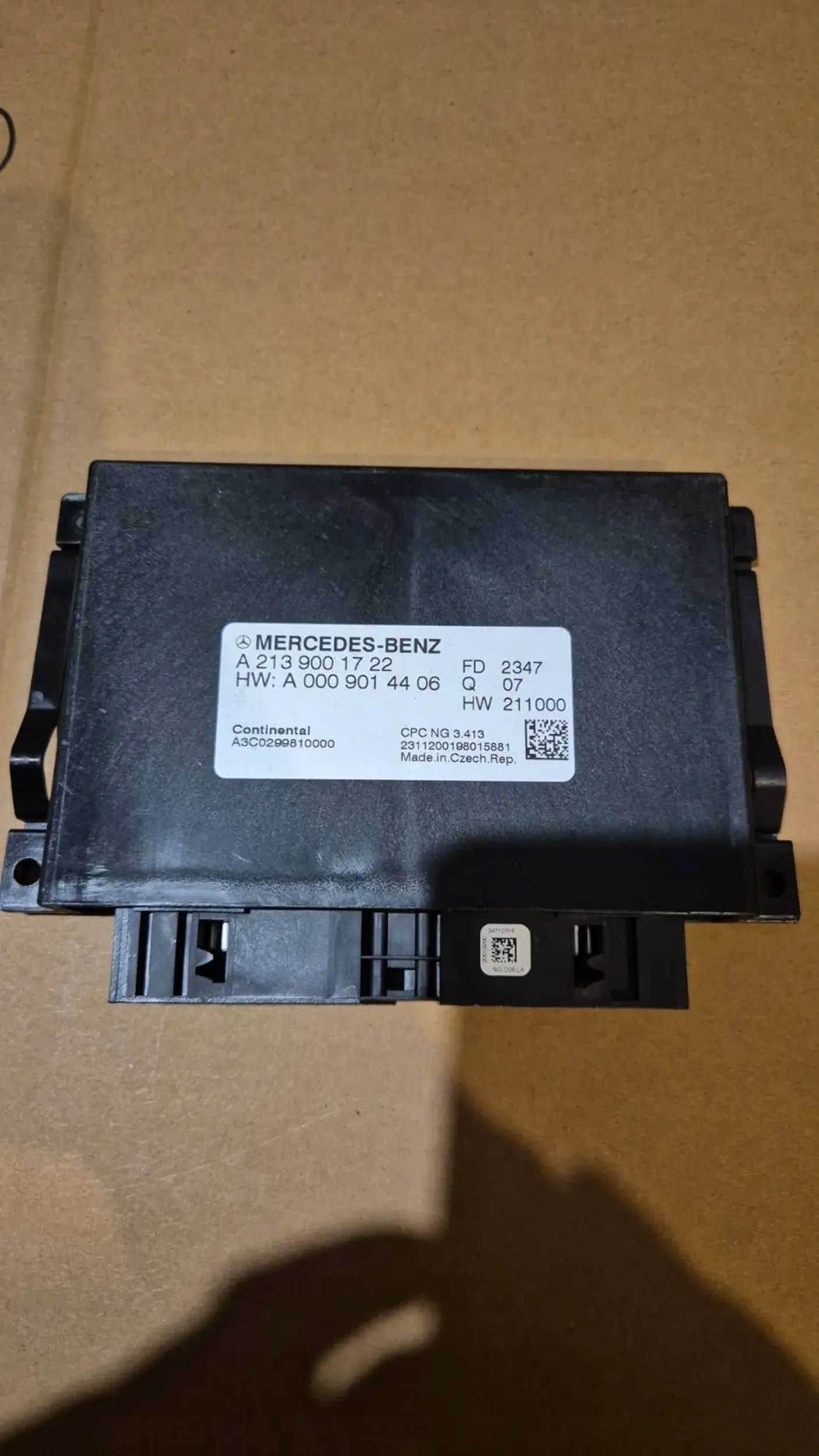 Mercedes Nowy moduł sterownik A2139001722