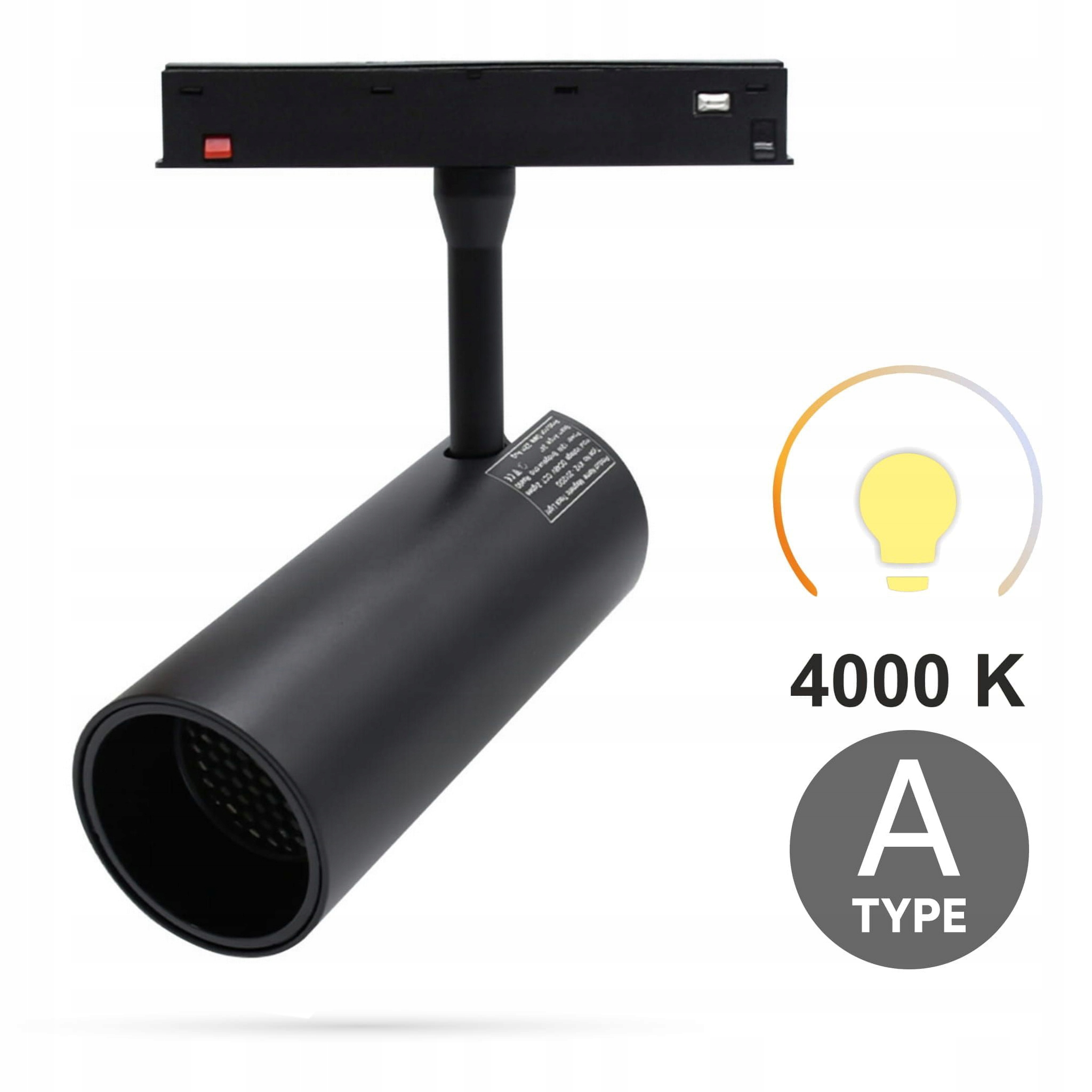 Led reflektor Track 30W 4000K Neutrální typ A pro Smart Track 48VDC