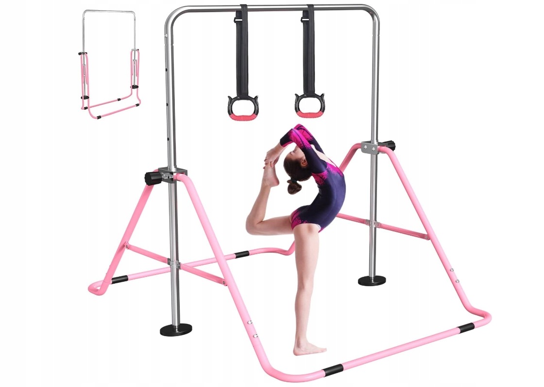 Fbsport Drążek gimnastyczny dla dzieci, z regulowaną wysokością 91-132 cm