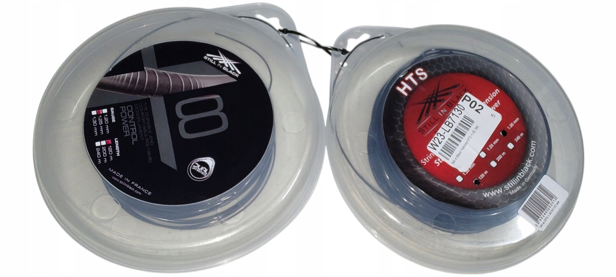 Sada 2KUSŮ Tenisových Výpletů Still In Black 1,30 MM 1,25 MM 2x 240 Metrů