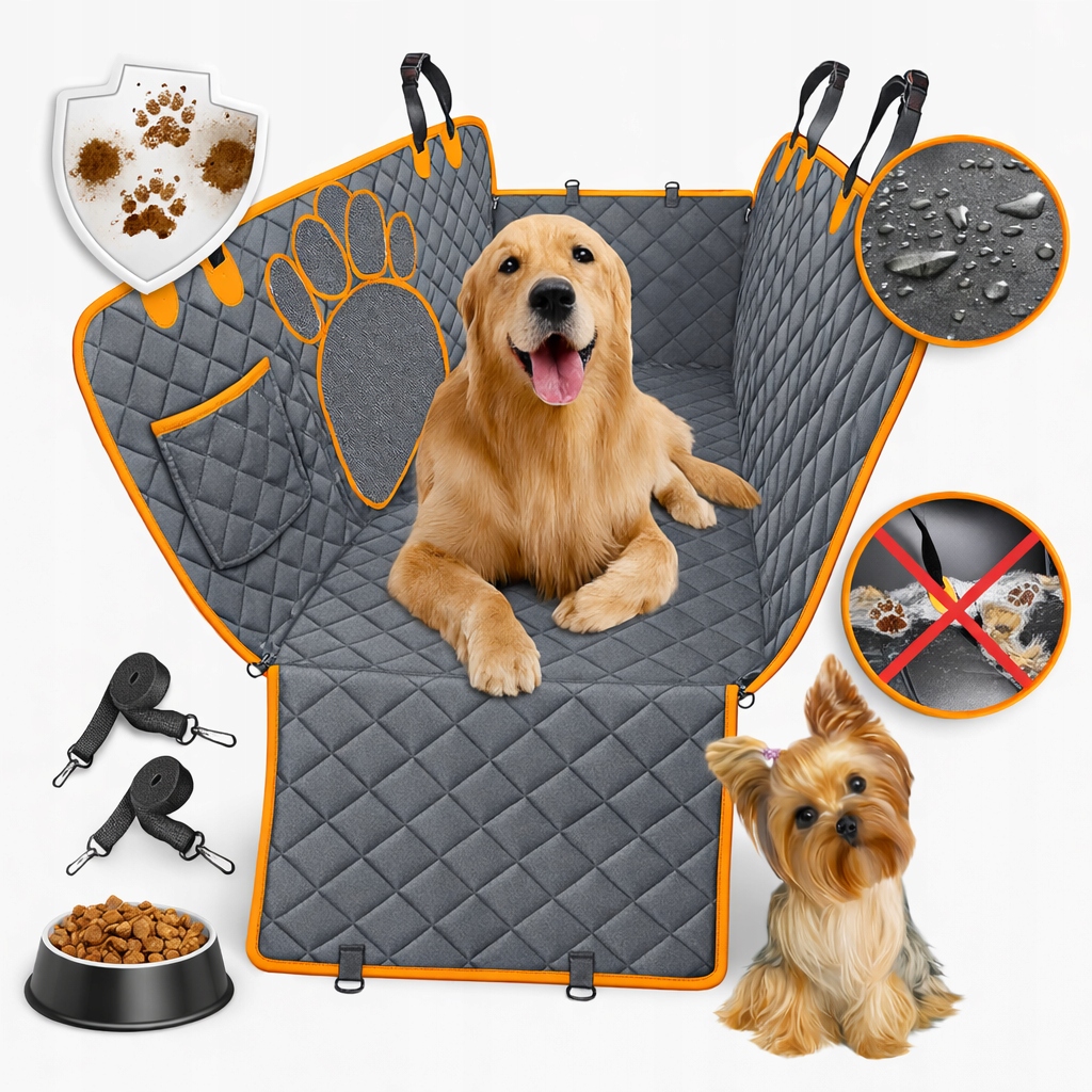 Levně Podložka pro psa do auta, potah na sedadlo auta, voděodolná, zavazadlový prostor