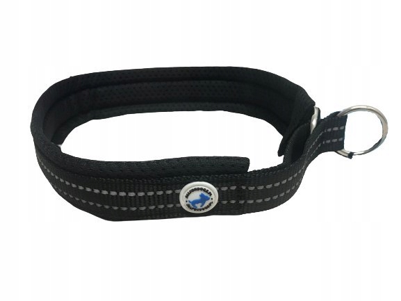 Levně All For Dogs Obojek Polozapínač 35 Černý 35-42 cm