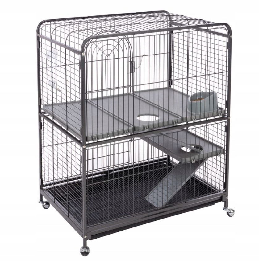 Levně Klec s toaletou Tiaki Villa pro malá zvířata 99,5 x 52 x 79 Cm