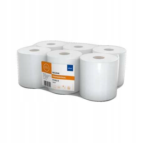 Levně ručník v roli Ellis Professional bílý, 6 rolí, 80/2 06109