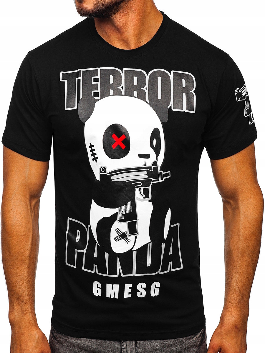

T-shirt Męski Koszulka Czarna 2291 Denley_l