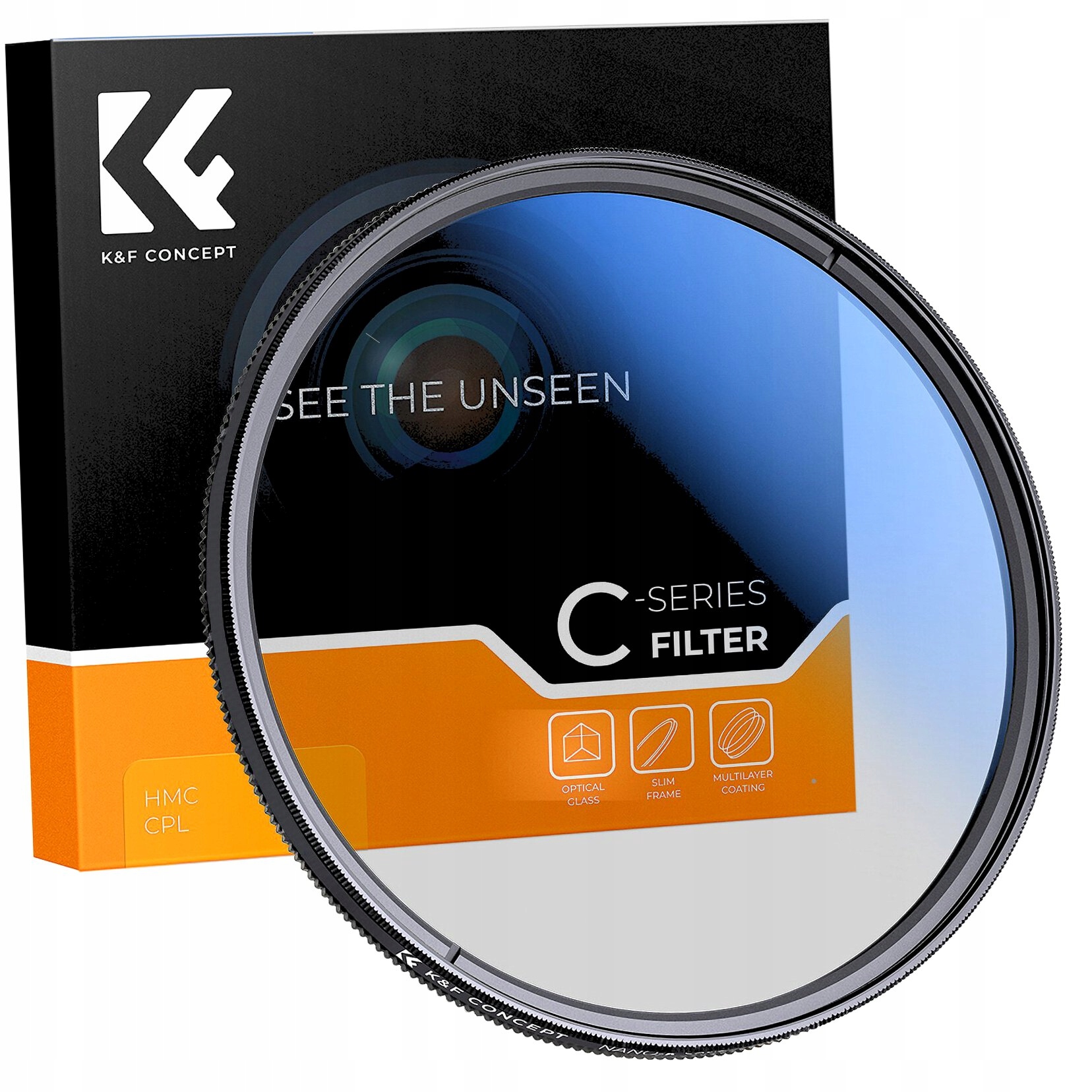 Filtr polaryzacyjny kołowy K&f Concept Nano-C Hmc Cpl 52 mm