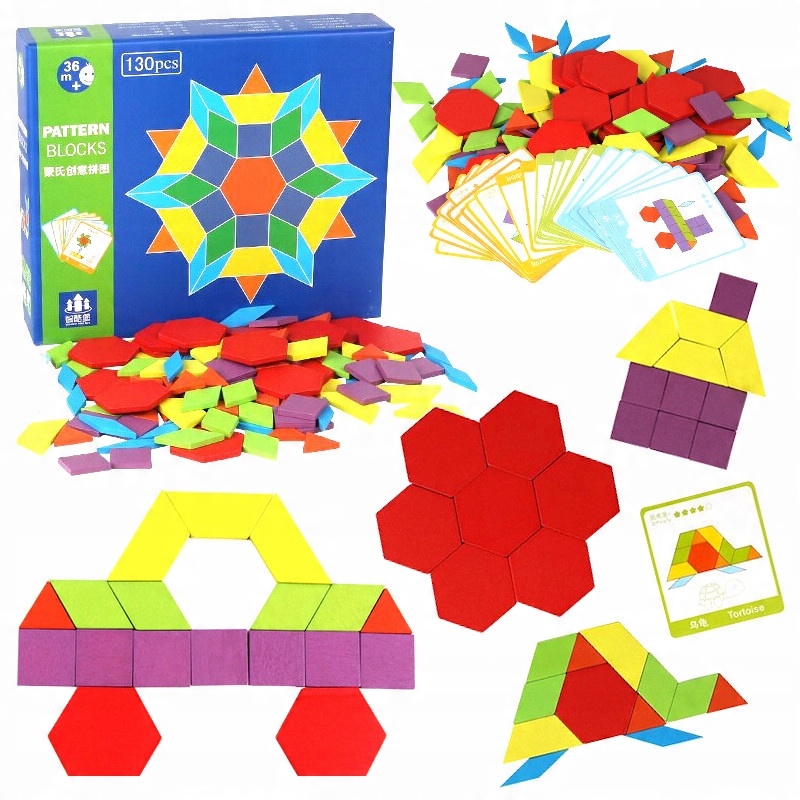 

Układanka drewniana Montessori gra puzzle 130 el.
