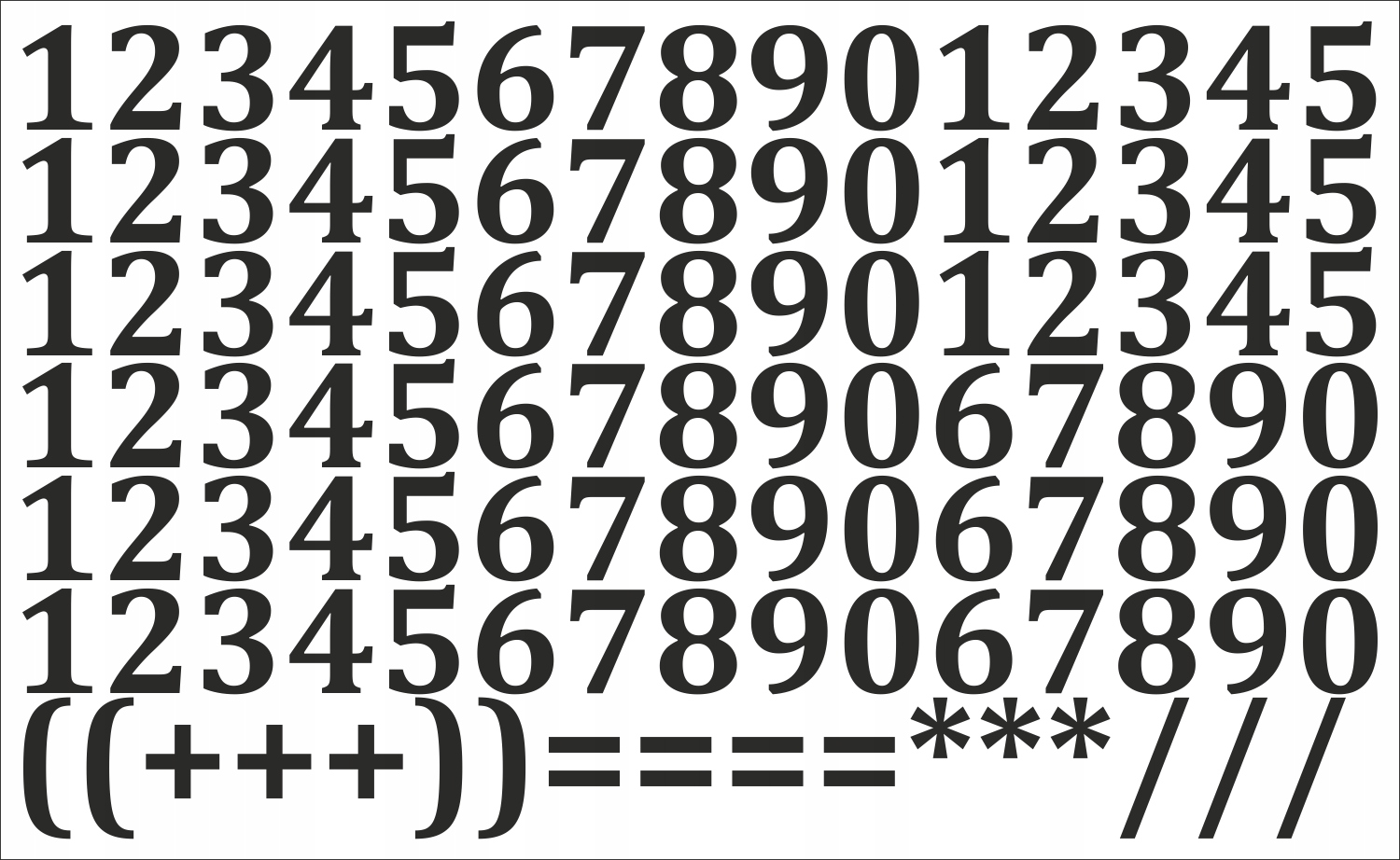 

Cyfry Samoprzylepne naklejki arkusz 1 cm