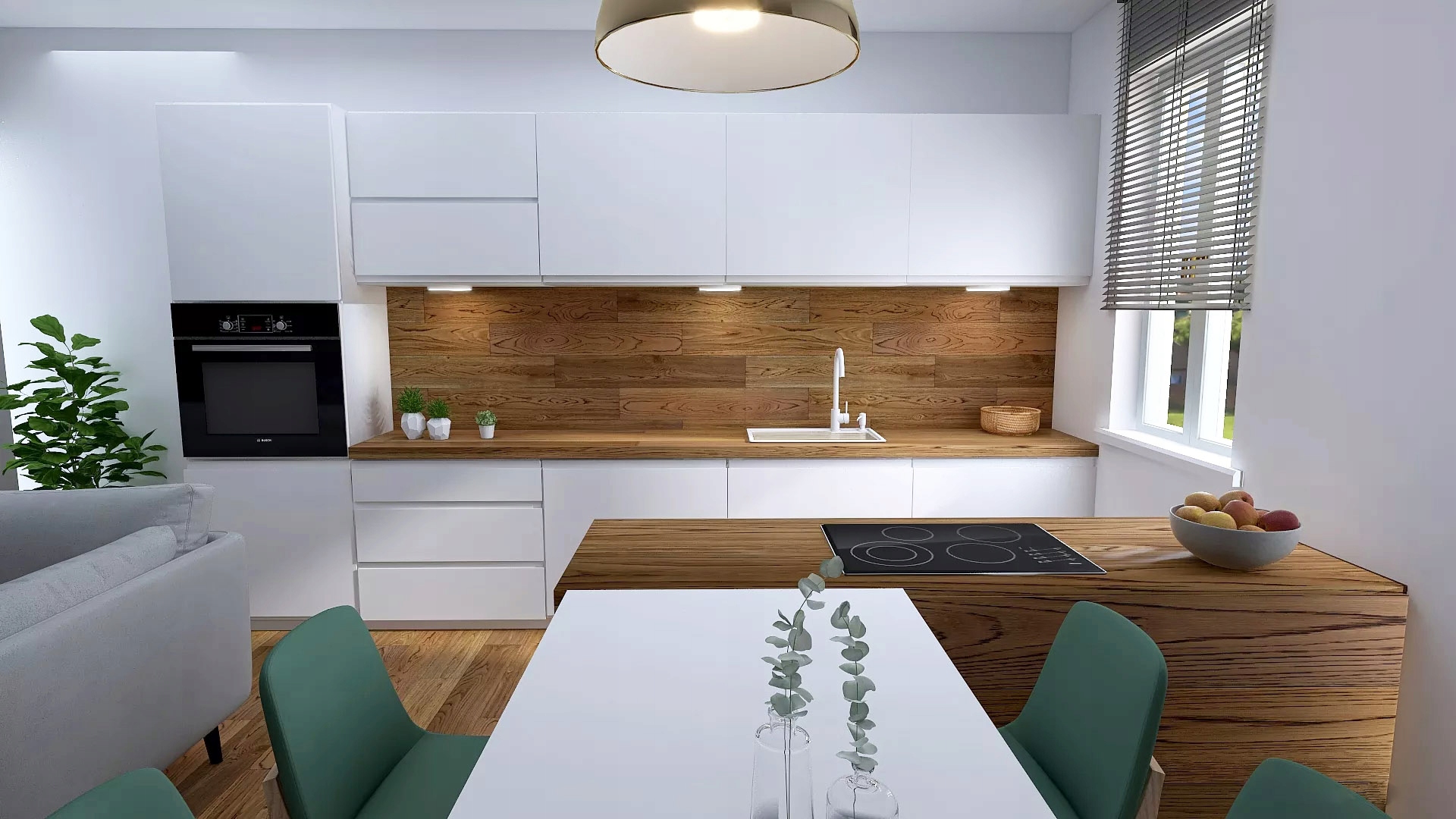 Szafka kuchenna 40 dolna ASPEN D40S3 z 3 szufladami biały połysk metalbox Kod producenta ASPEN D40S3