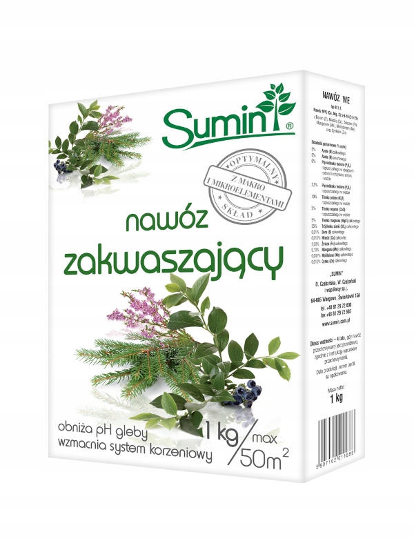 

Nawóz zakwaszający 1kg Sumin