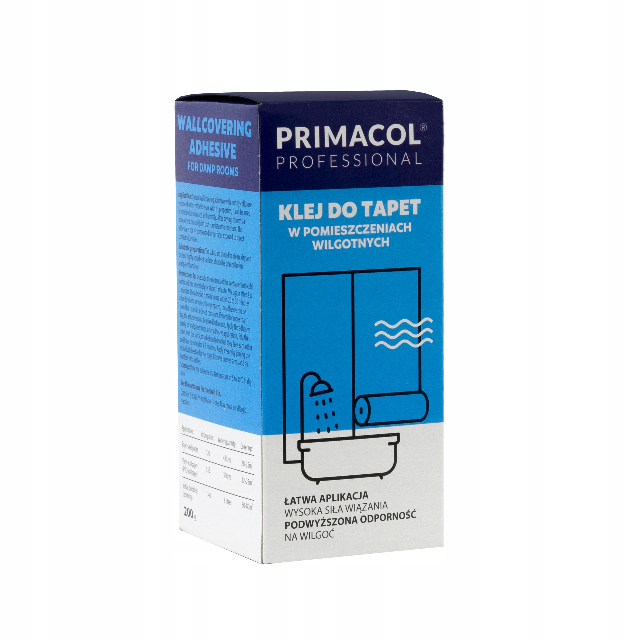 KLEJ DO TAPETY DO WILGOTNYCH POMIESZCZEŃ