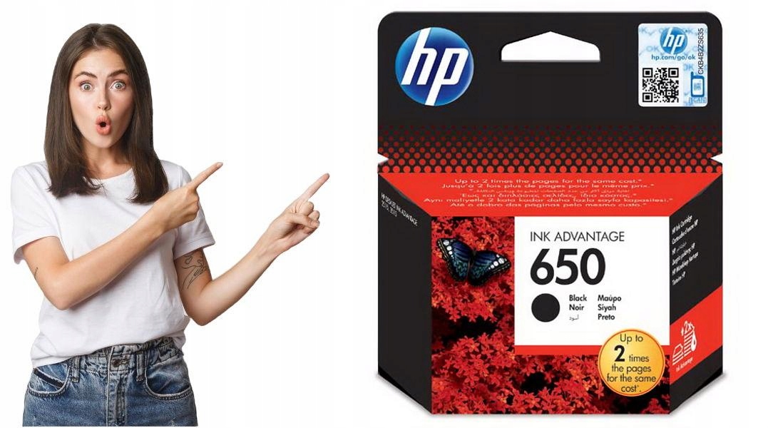 Cart. Hp 650 czarny oryg.