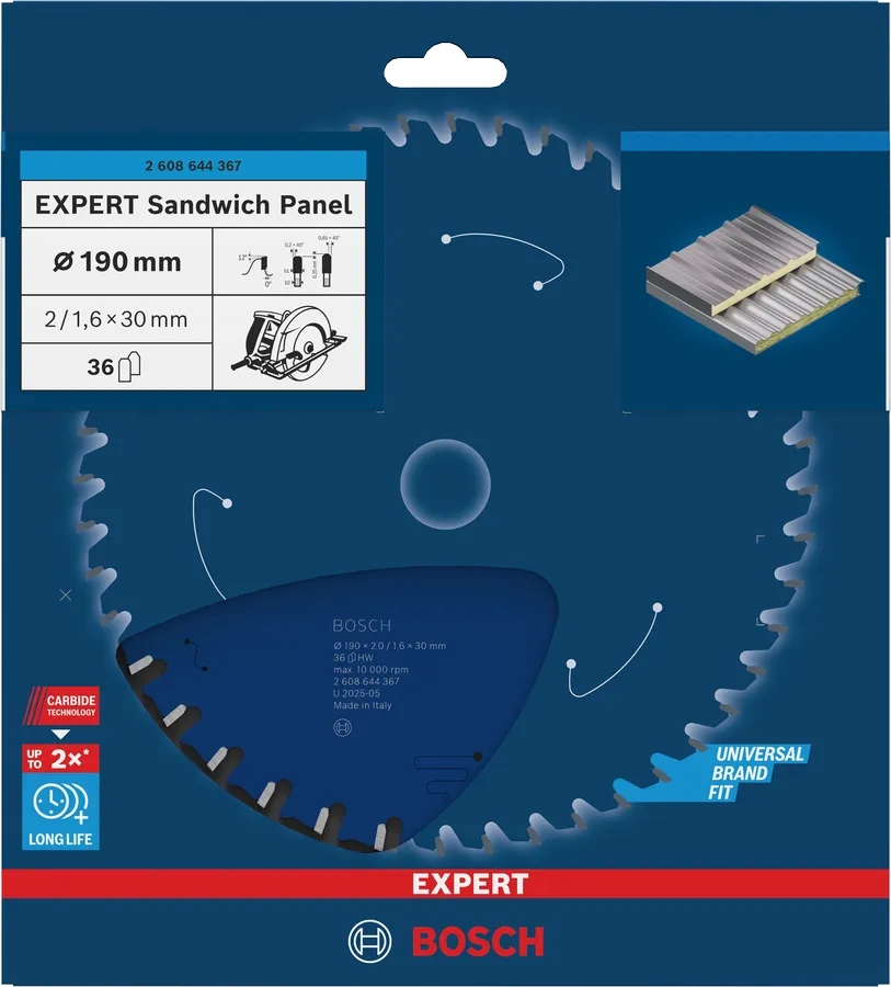 BOSCH TARCZA WIDIOWA Expert for Sandwich 190 mm Panel Marka Bosch