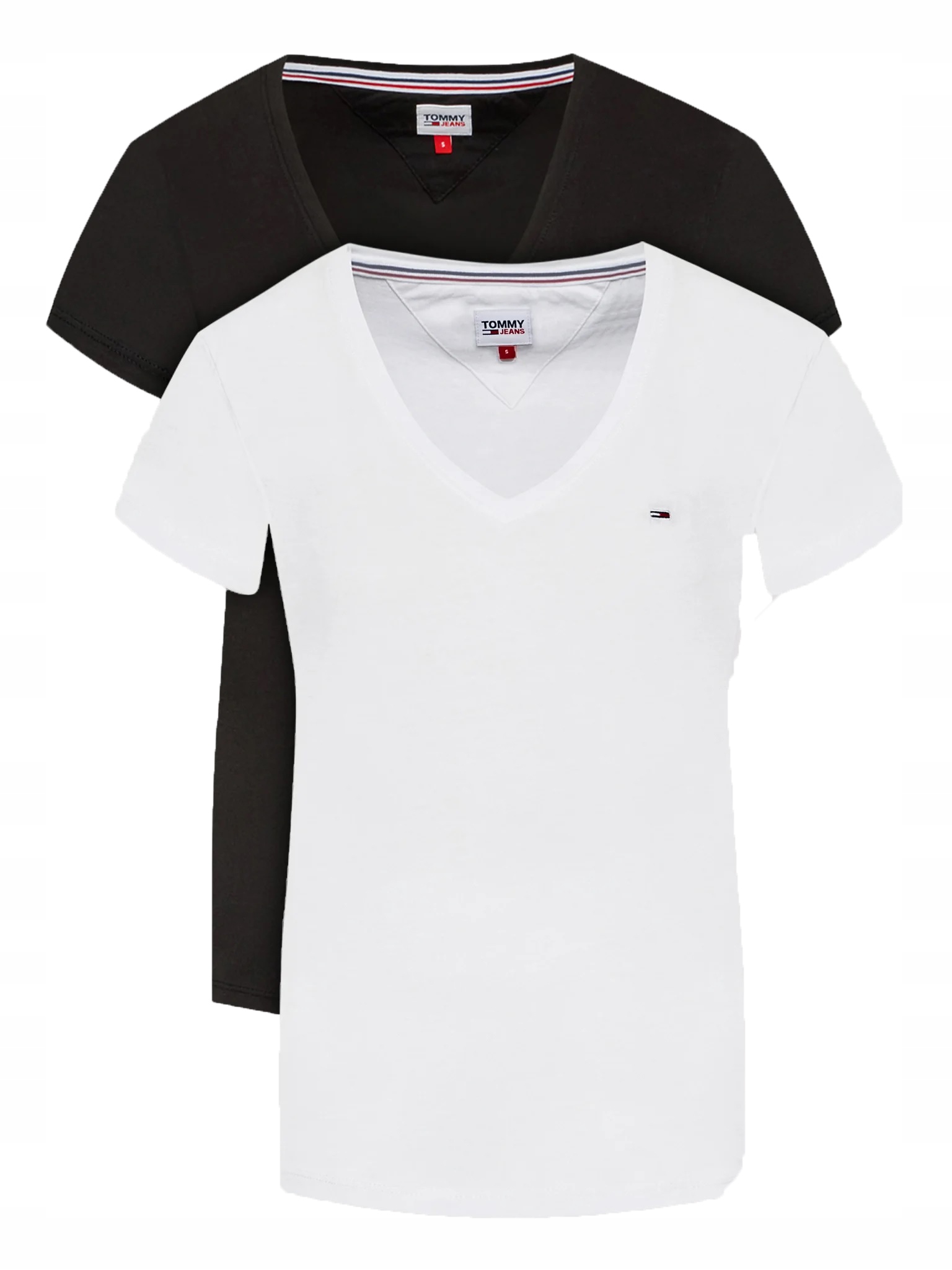 TOMMY HILFIGER JEANS KOSZULKA 2 x TSHIRT XS DAMSKI 12561802070 Allegro.pl