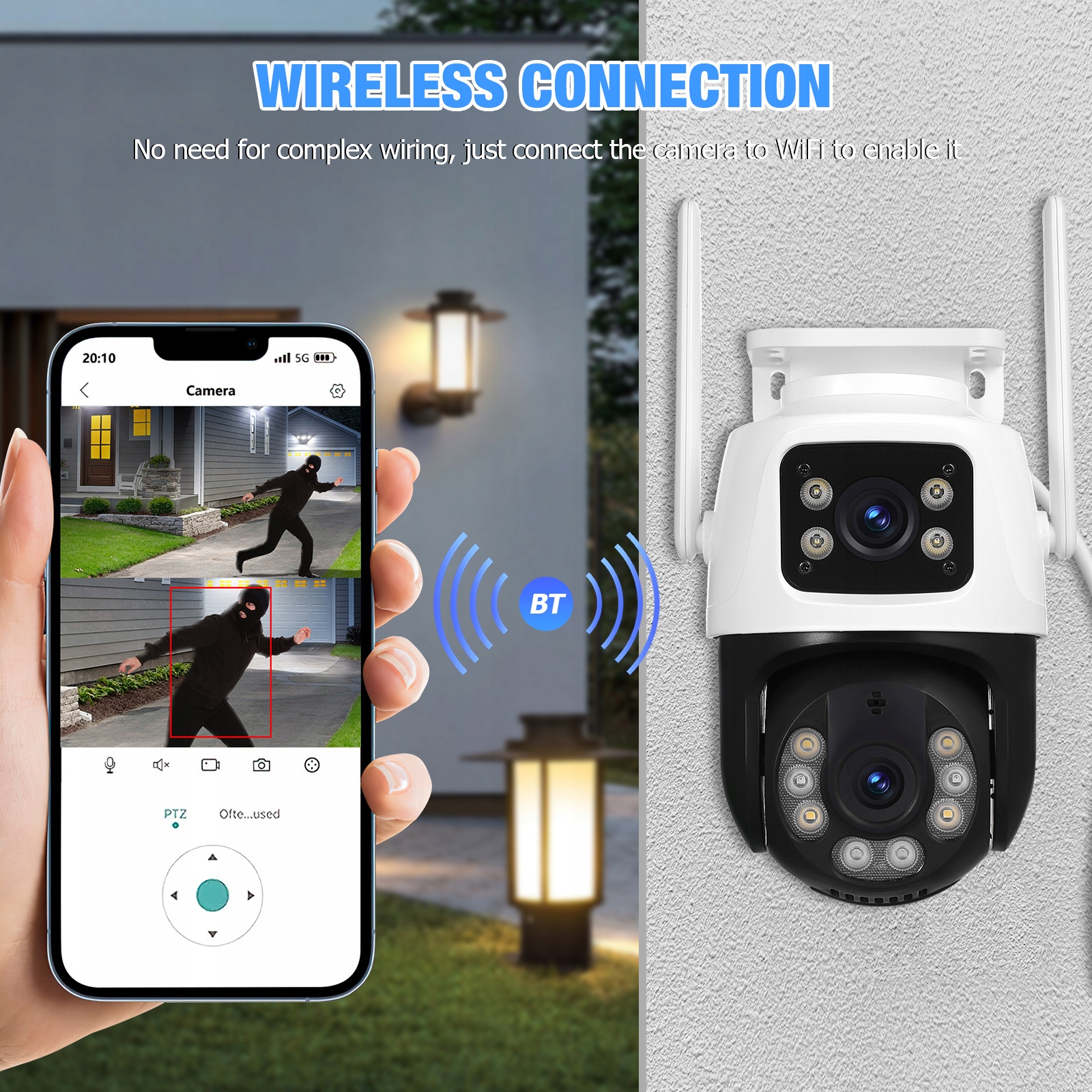 KAMERA WIDEO KAMERY BEZPRZEWODOWE ZEWNĘTRZNE Nośnik inny