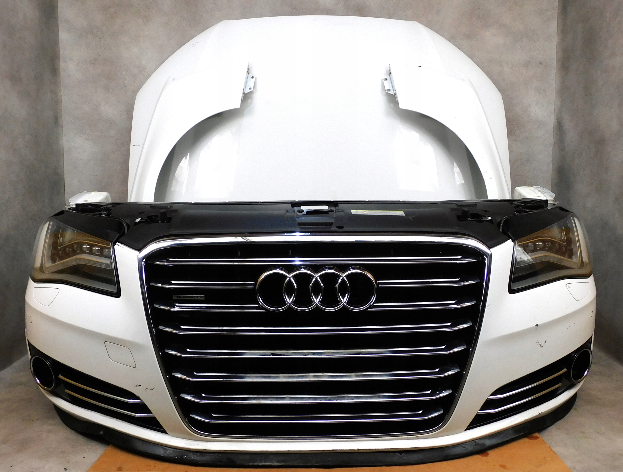 AUDI A8 D4 4H KOMPLETNY PRZÓD ZDERZAK LAMPY MASKA PAS FULL LED
