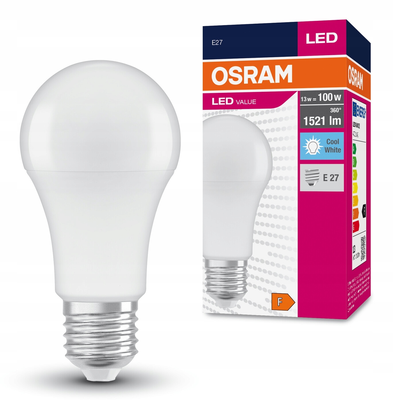 

Żarówka Led 13W=100W E27 Osram 4000K biała