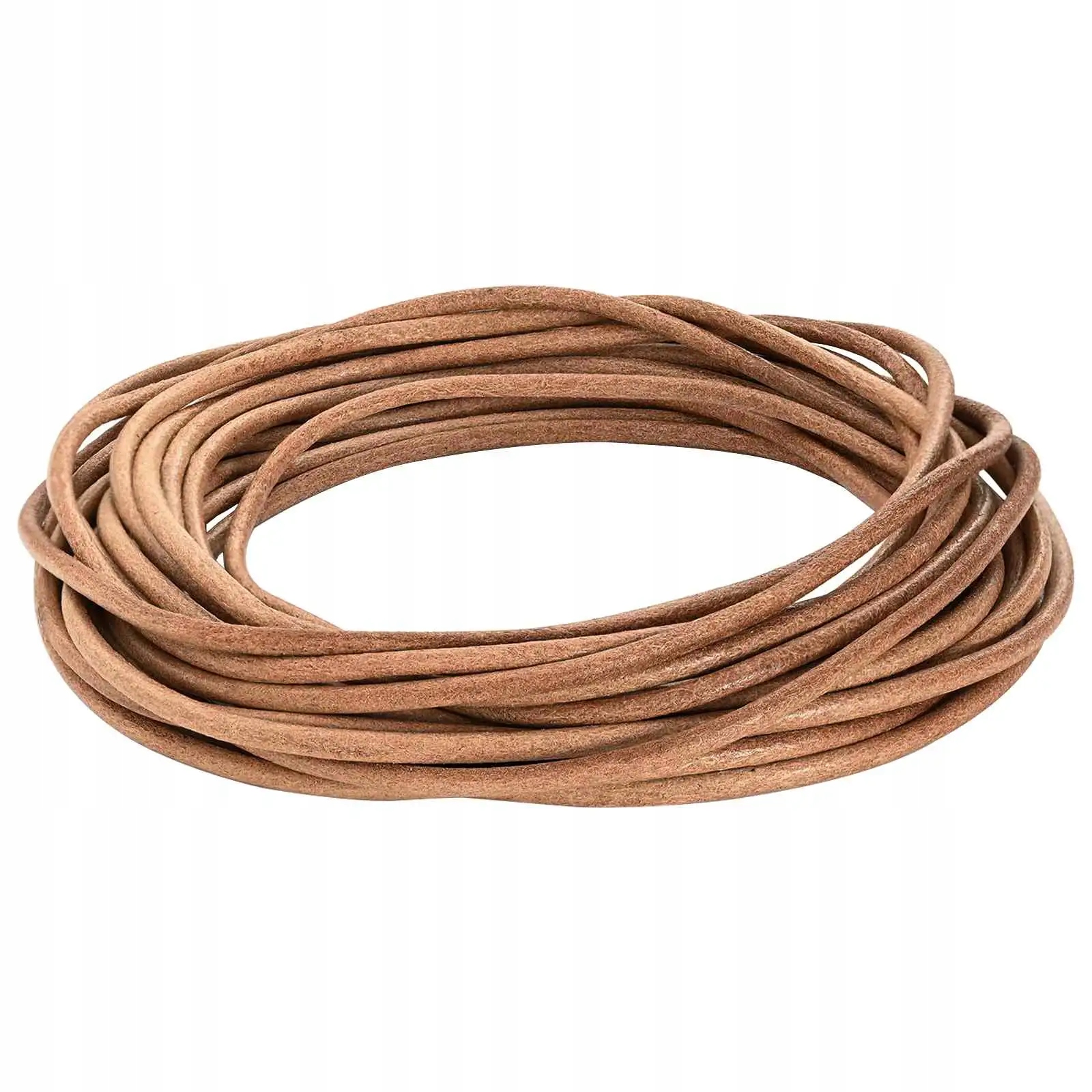 Kožená šňůra Hnědá Ø 5 mm x 10 m Kůže