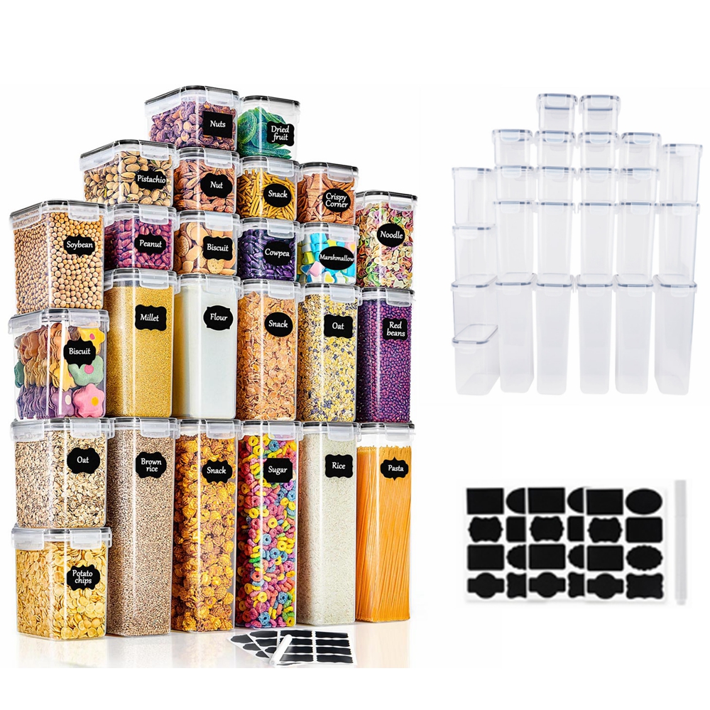 Sada Nádob Na Potraviny S Víkem Sada Nádob 25 Kusů Samolepky