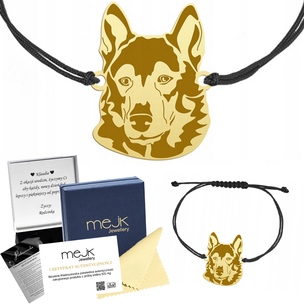 Zlatý náramek z západní sibiřské laiky 925 Šperky jako Dárek Gravírování