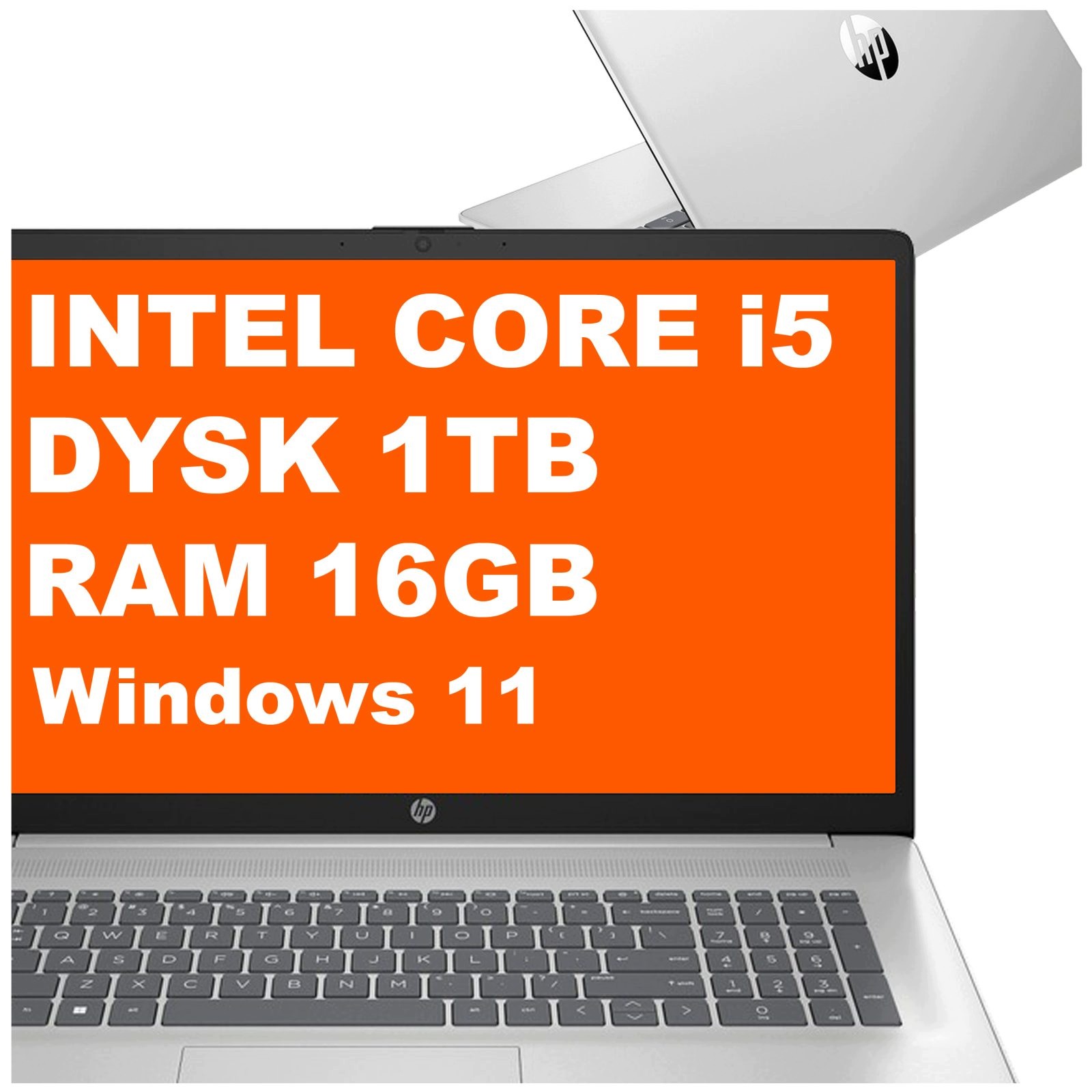 Laptop Hp 17-cn Intel Core i5 16GB 1TB Intel Iris 17,3" Fhd Win 11 Srebrny