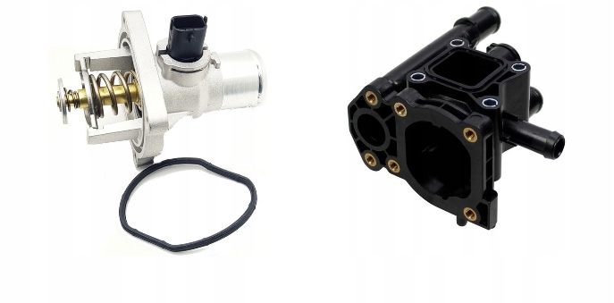 OPEL VECTRA C ZAFIRA B ASTRA 1.6 1.8 16V TERMOSTAT + OBUDOWA PLASTIKOWA