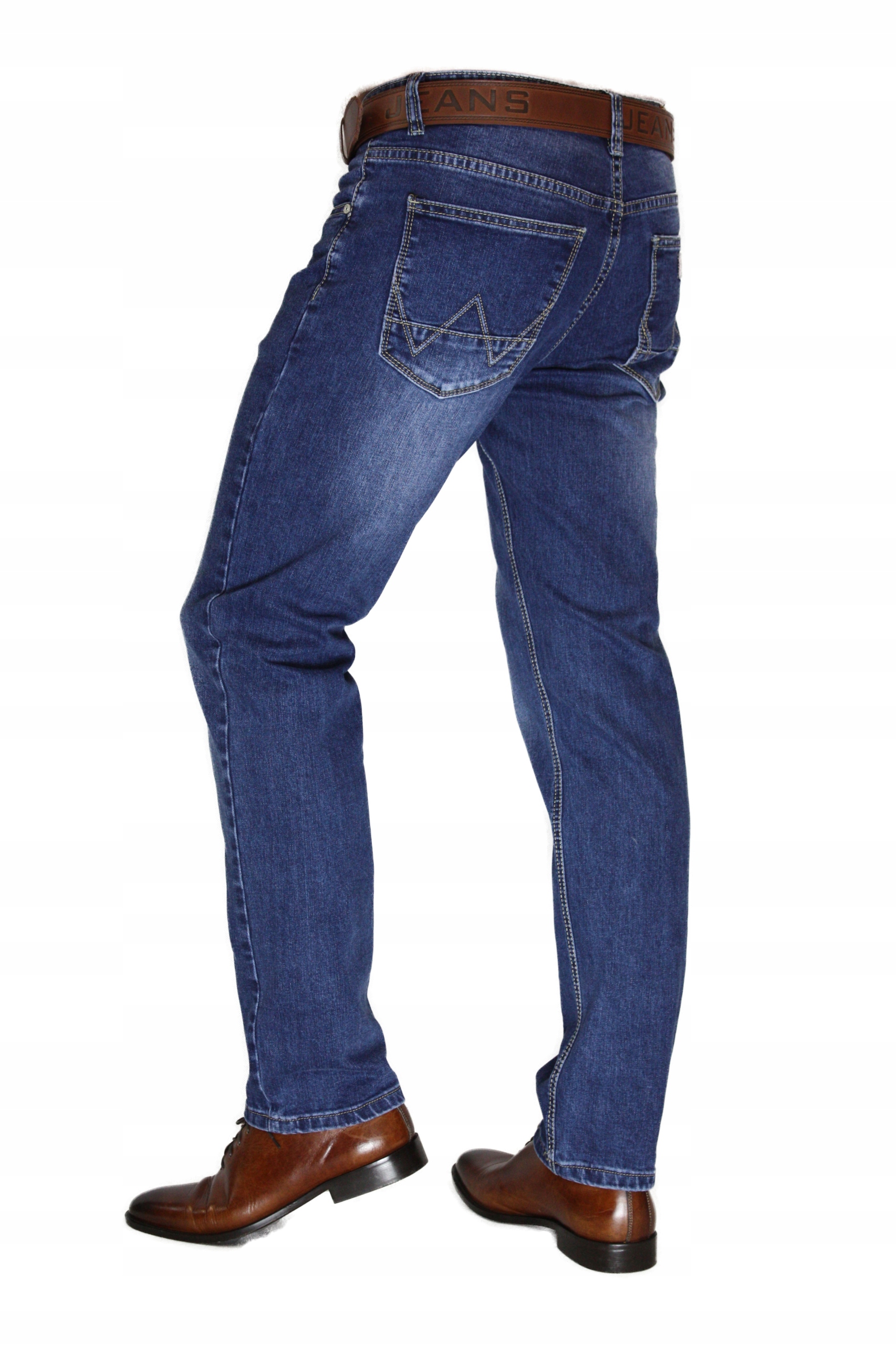 SPODNIE MĘSKIE JEANS REGULAR W36 L30 PAS 94-96 Kolor niebieski