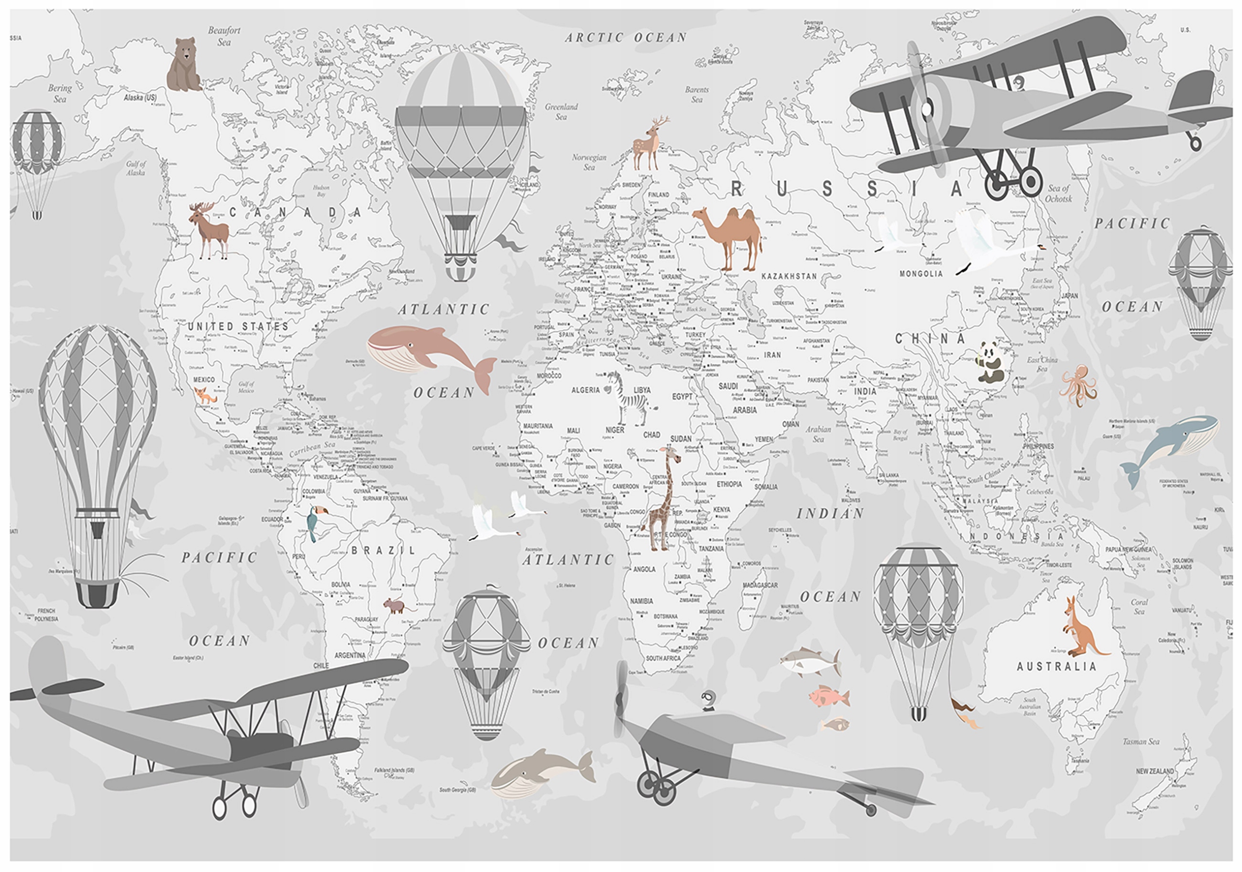 Fototapeta Pro Děti Mapa Světa Tapeta Do Dětského Pokoje 312x219