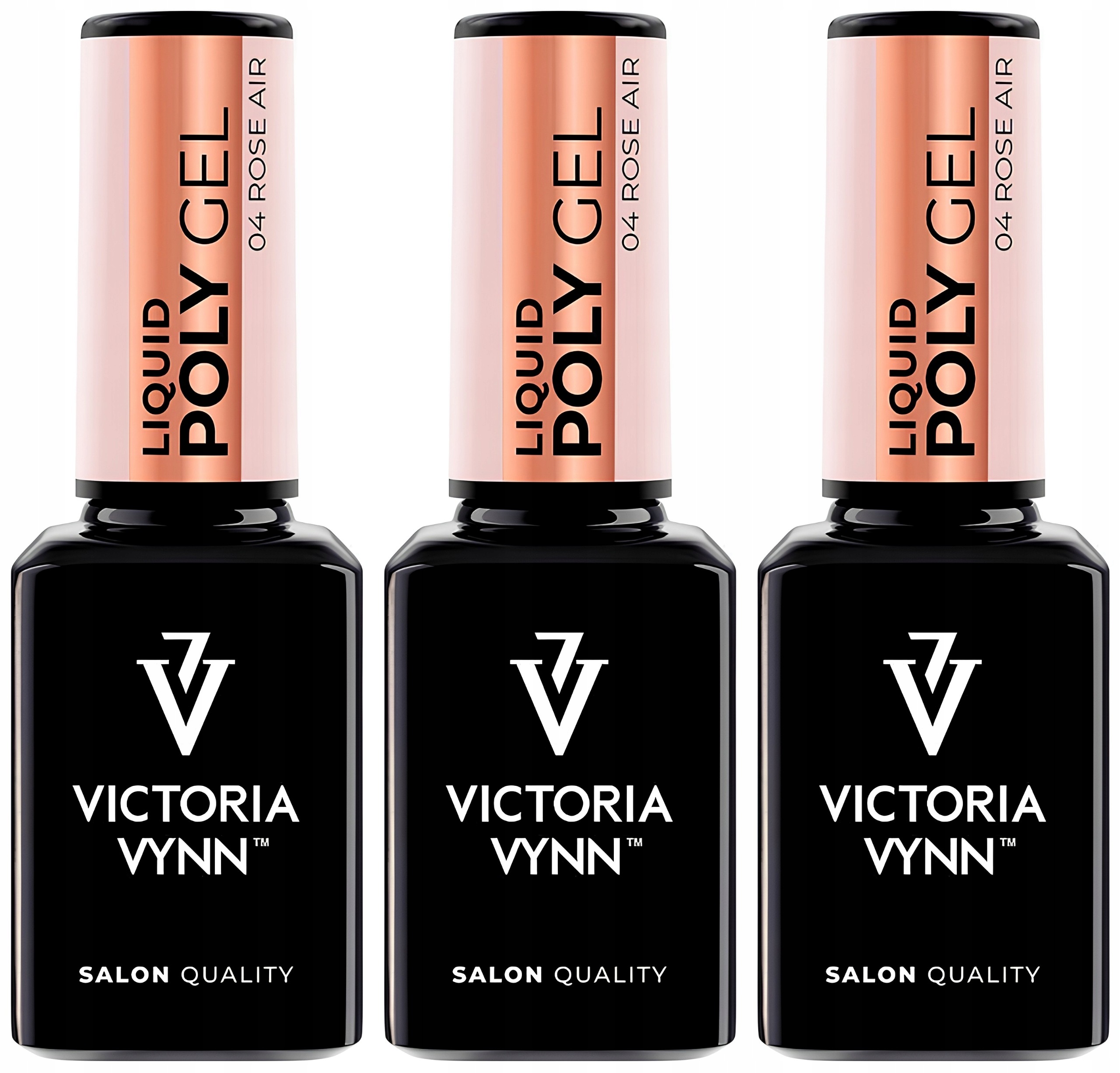3 x Victoria Vynn Liquid Poly Gel 04 Rose Air, 15 ML