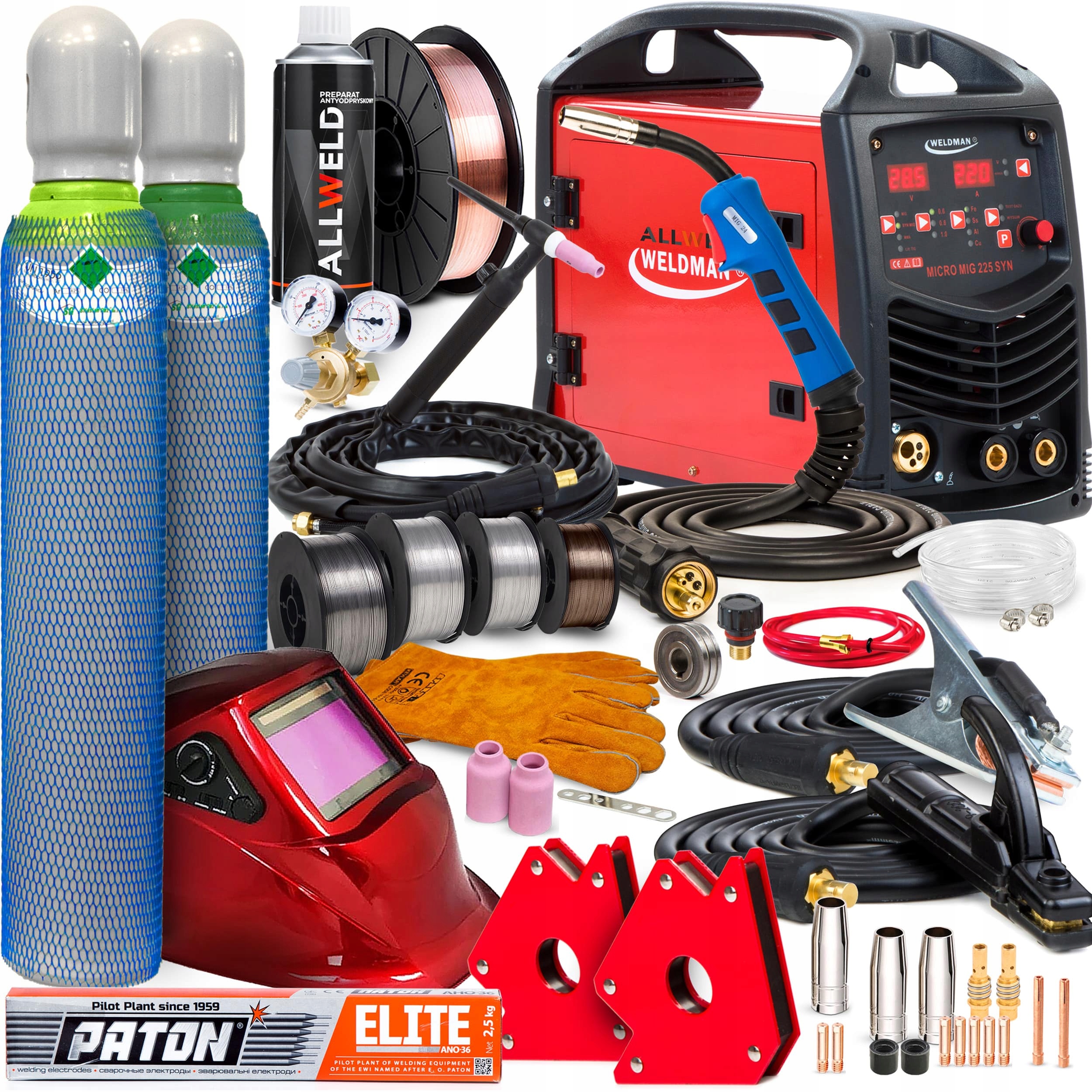 Invertorová Svářečka Weldman Micro Mig 225 Synergie Mma Tig 230V 220A Igbt