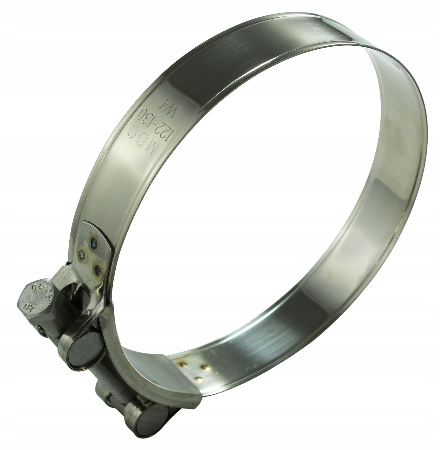 MDC Obejma 122-130mm Gbs W4 Nierdzewna 304 Opaska Sgb wąż Turbo Intercooler
