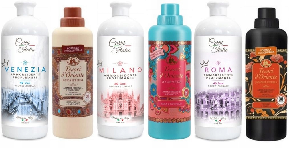 Sada 6 Krásných Tekutin Corri d`ITALIA a Tesori d`ORIENTE F