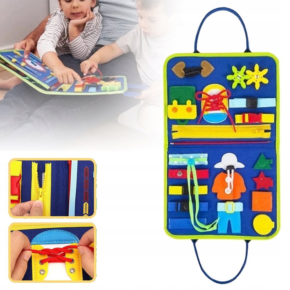 BUSY BOARD MONTESSORI ZABAWKA DLA DZIECI, PREZENT