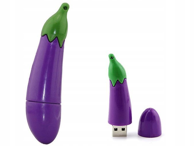 Pendrive Usb Gyors Flash Drive Ultra Memória Medál Pen Eggplant Padlizsán 64GB
