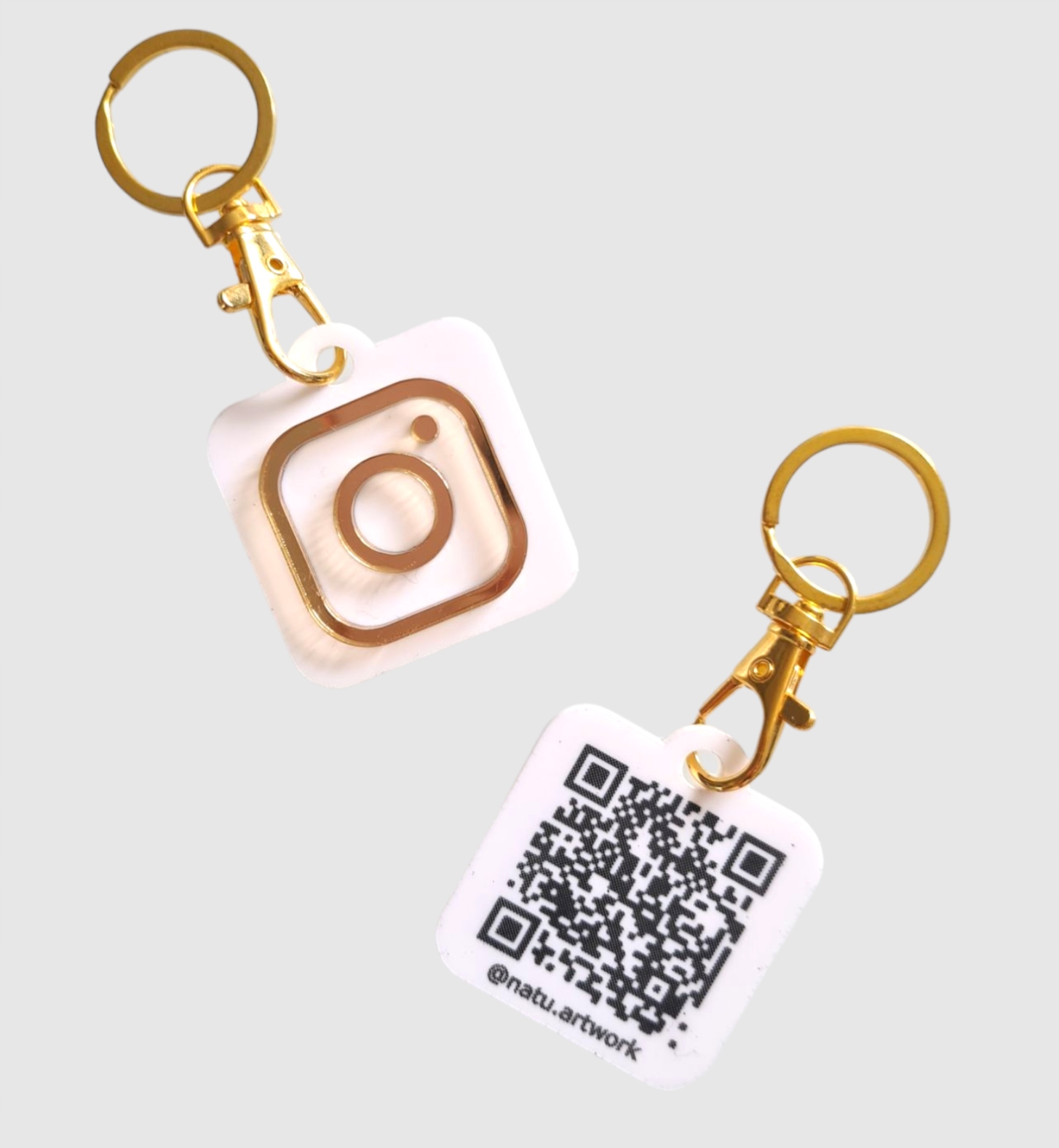 10 x přívěsek na klíče s Qr kódem Instagram Facebook logo personalizovaný přívěsek na klíče velkoobchod
