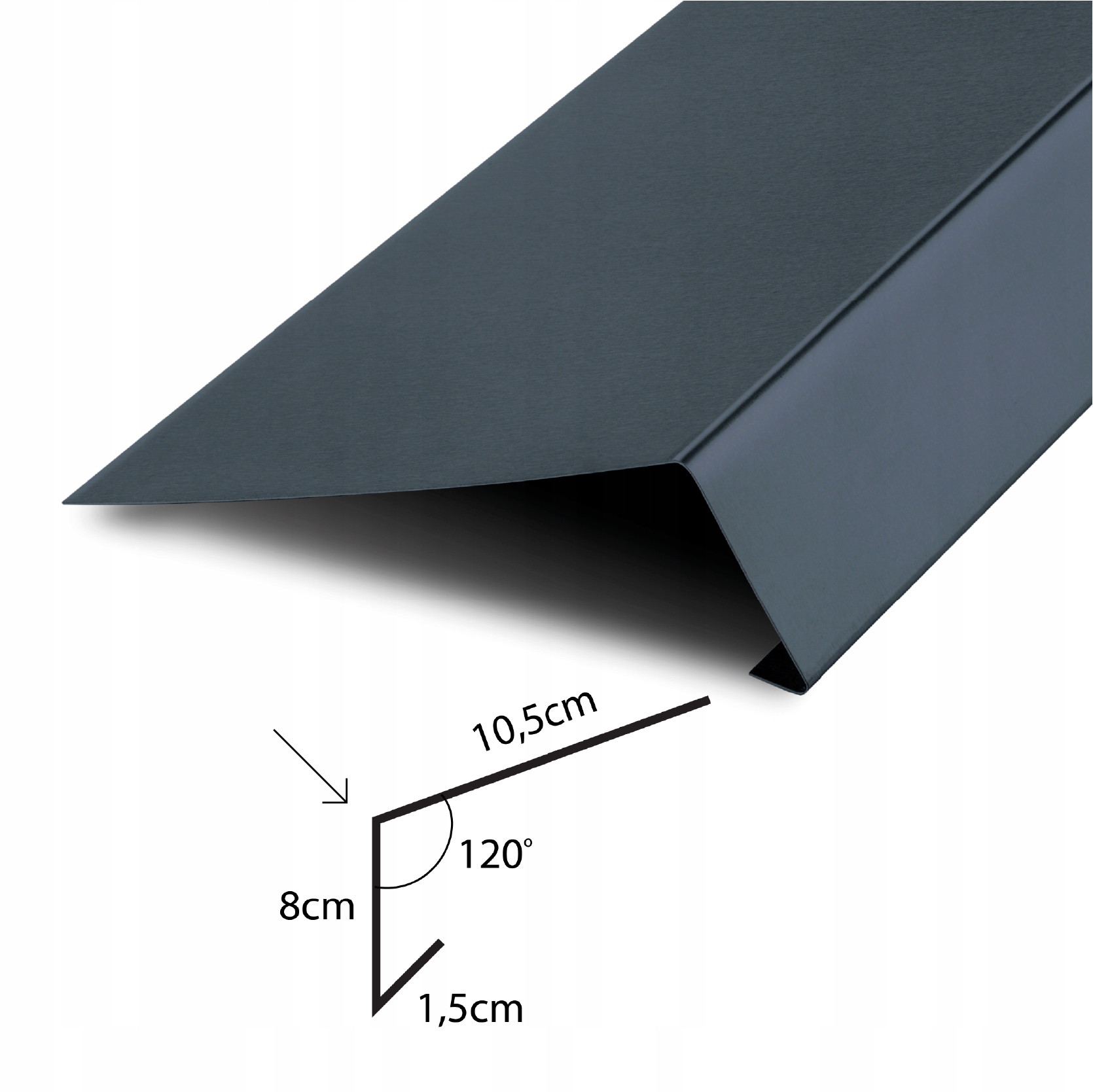 PAS OKAPOWY nadrynnowy PN-P20/8/120 GRAFIT